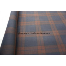 Wool Fabric with Check Stain Weave